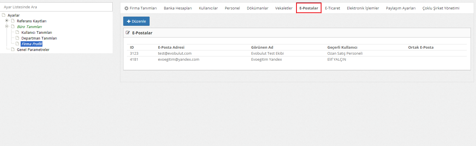 E-posta Nasıl Eklenir
