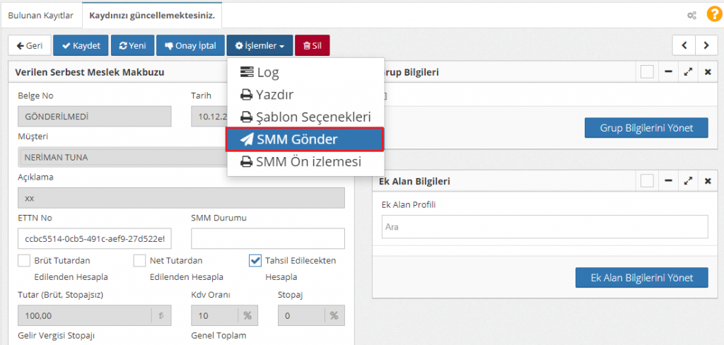 Verilen Serbest Meslek Makbuzu Nasıl Kesilir?