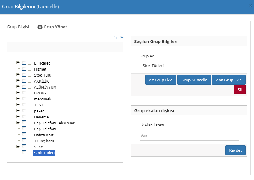 Grup Bilgisi Nasıl Kullanılır?