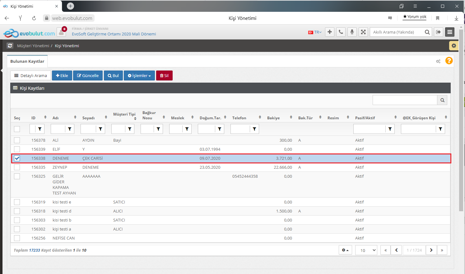Kişi Kayıtlarımı Nasıl Silerim?