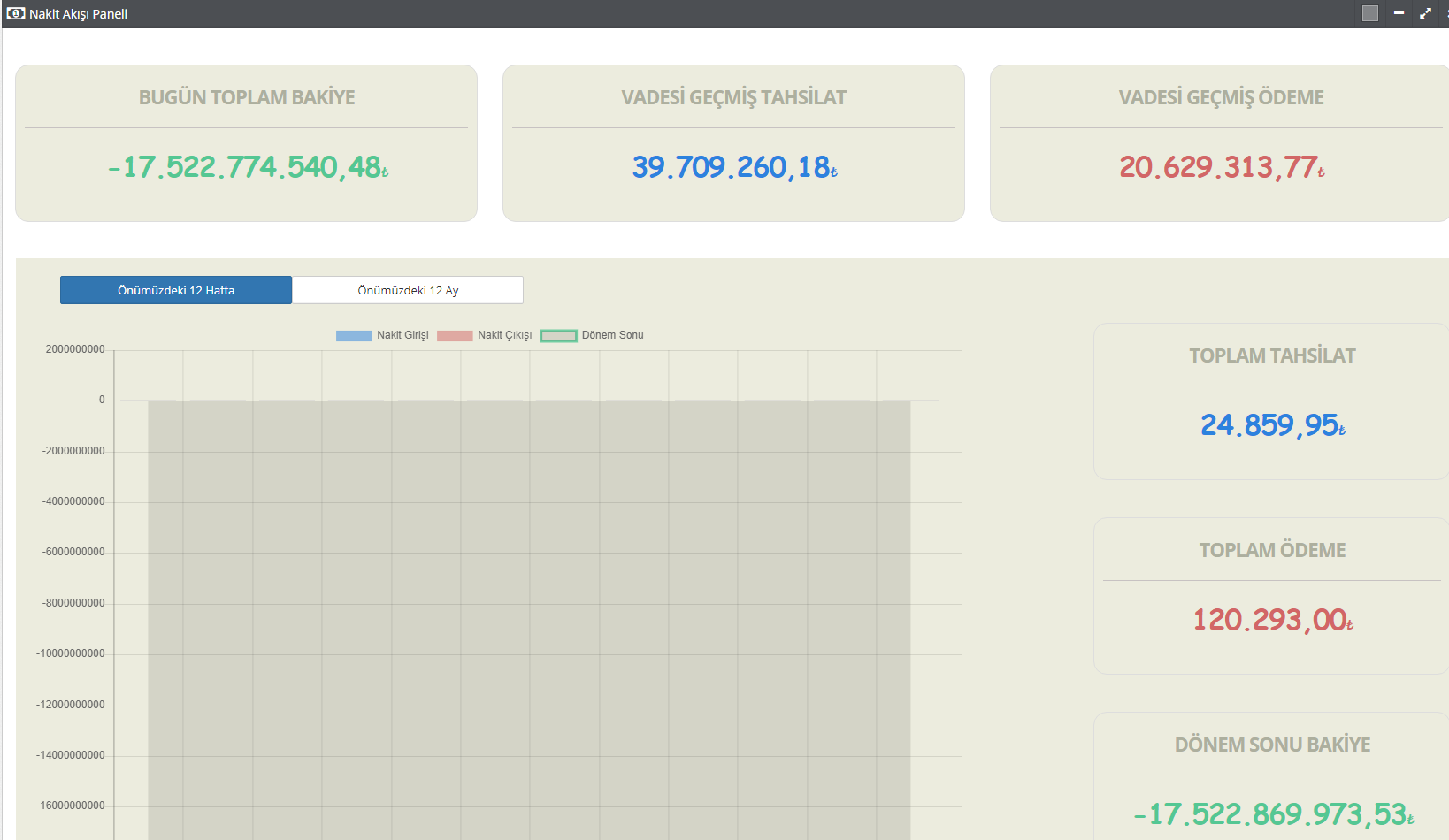 Nakit Akış Paneli