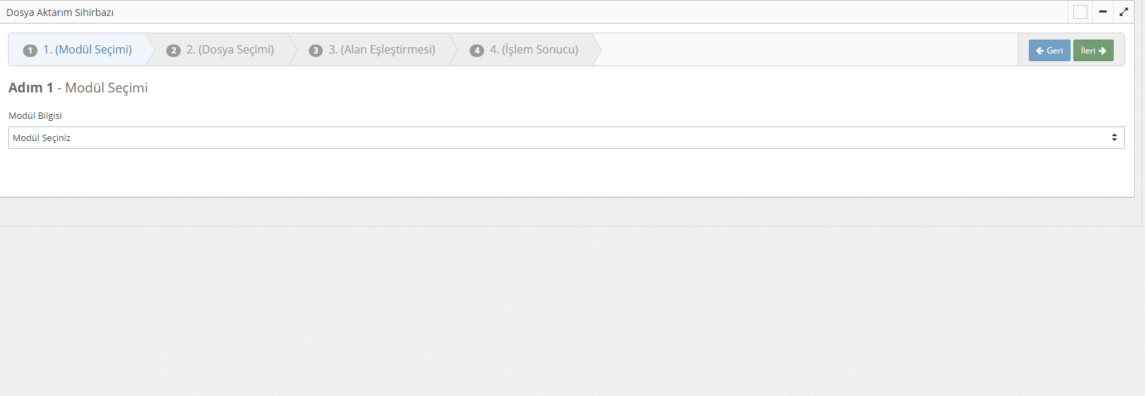 Excelle fatura aktarmak