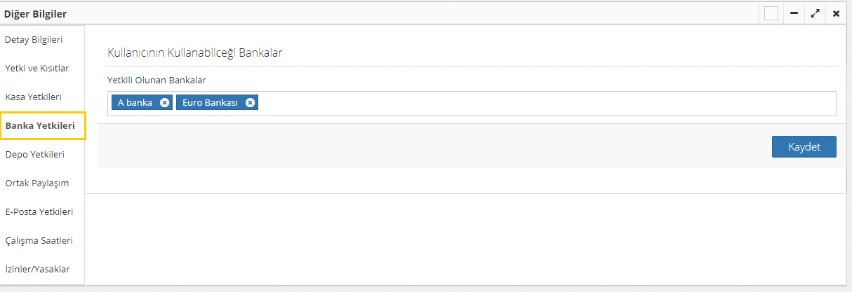 banka yetkileri