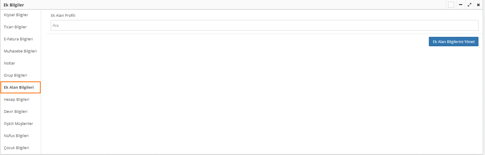 Ek Alan Bilgileri Nasıl Kullanılır ?